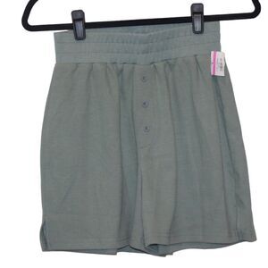 NEW 4th Reckless High Waisted Green Army Shorts Women Size Small